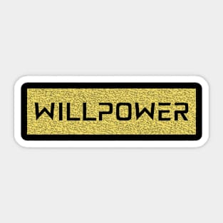 Willpower Sticker